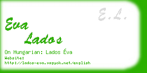 eva lados business card